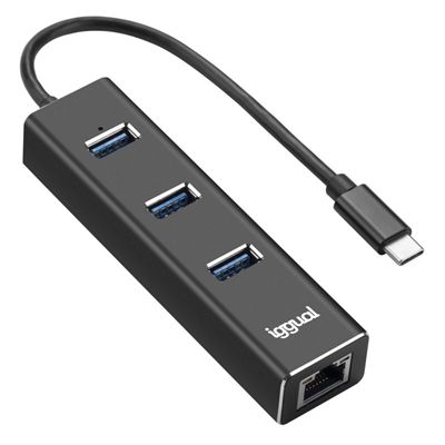 iggual Hub tipo C x 3 puertos USB 3 1 RJ45 Gigabit